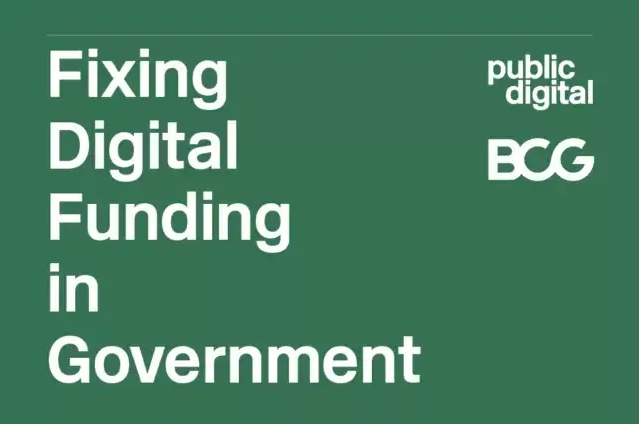 Cover of Fixing Digital Funding publication showing pd and bcg logos