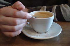 A large coffee